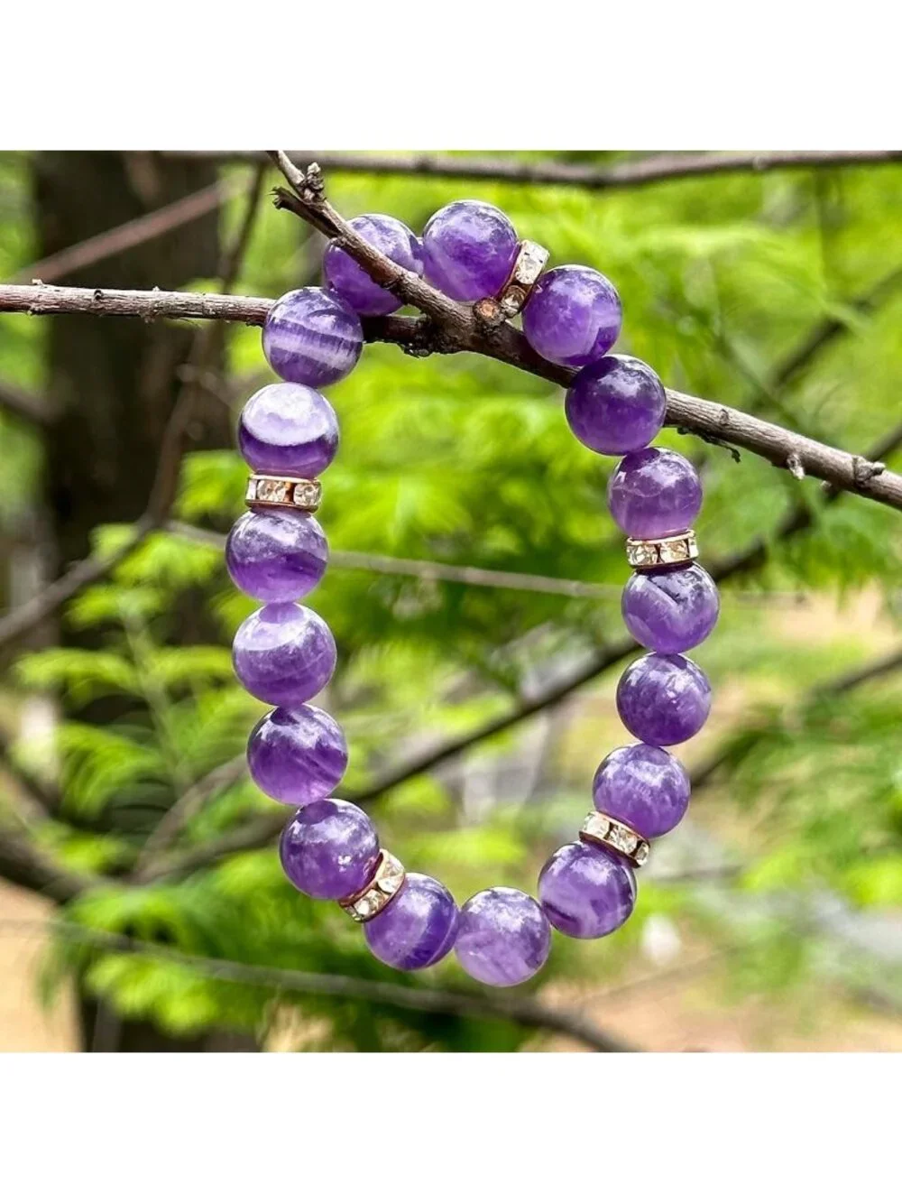 Chakra Healing Bracelet for Women | Rose Quartz & Crystal Beaded Stretch